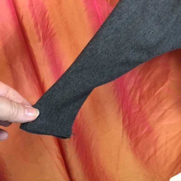 OATT Women’s Open Front Cardigan Gray Size S Waterfall With Dolman Sleeves - Picture 4 of 12